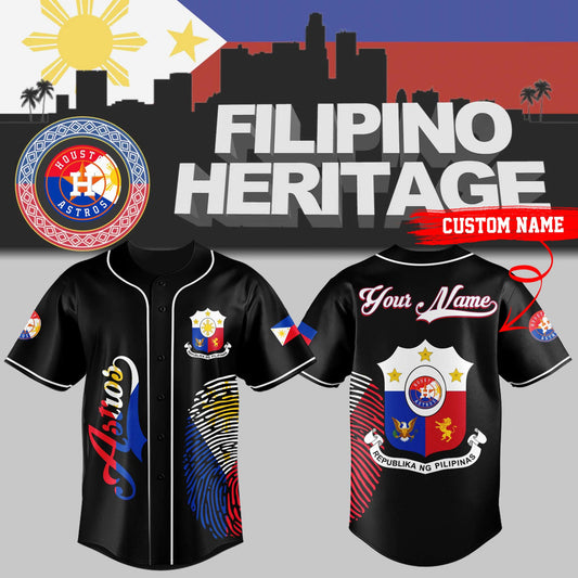 Limited Edition Astros Baseball Philippines Heritage Night Jersey-ND07072531
