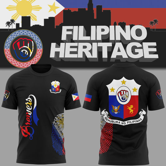 Limited Edition Brewers Baseball Philippines Heritage Night TShirt-ND07072542