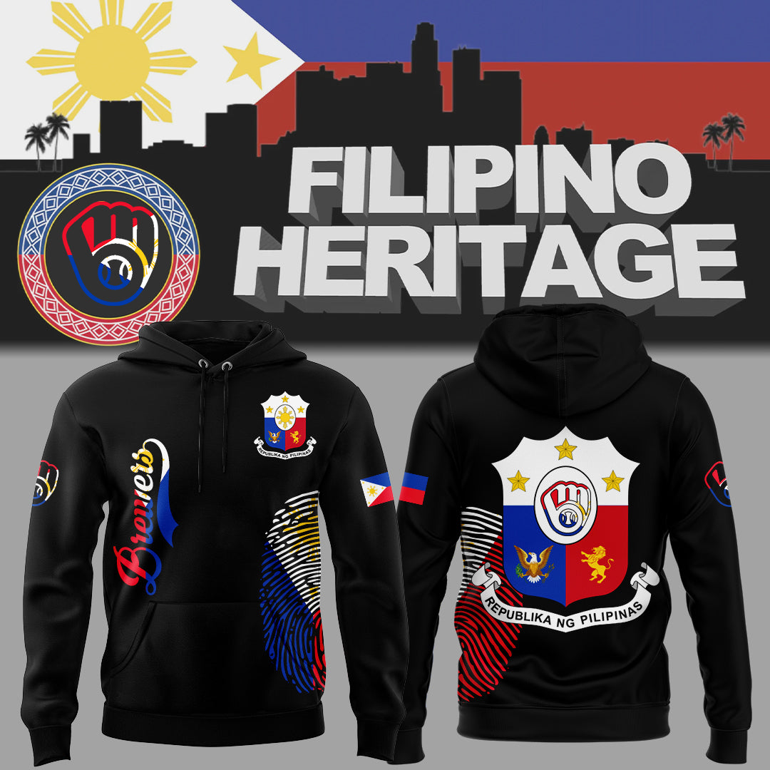 Limited Edition Brewers Baseball Philippines Heritage Night Hoodie-ND07072543