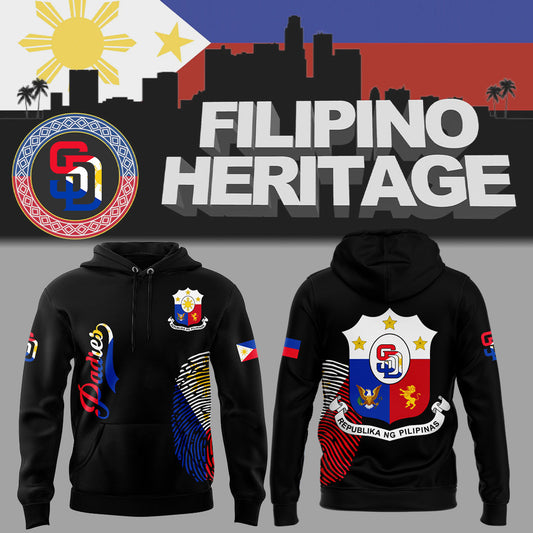Limited Edition Baseball Phillipino Heritage Night Black Hoodie