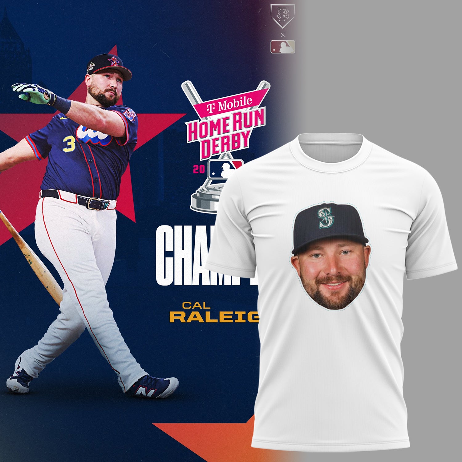 Limited Edition Cal Raleigh Chanpions 2025 TShirt-ND07152537
