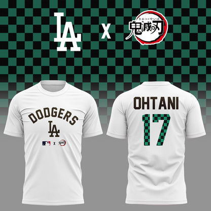 LA Dodgers vs Demon Slayer T-Shirt And Snapback 2025 Season