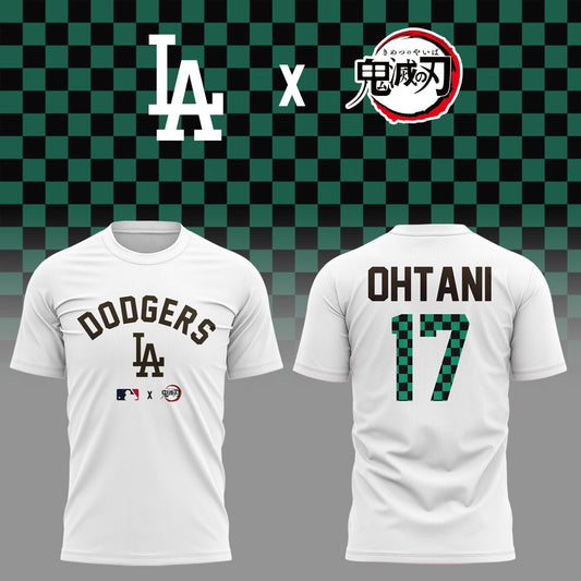 LA Dodgers vs Demon Slayer T-Shirt And Snapback 2025 Season