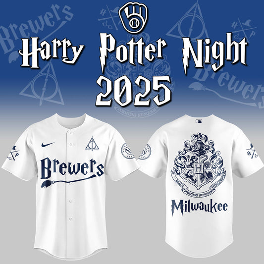 Exclusive 2025 Brewers x Harry Potter Night Jersey-ND07282561