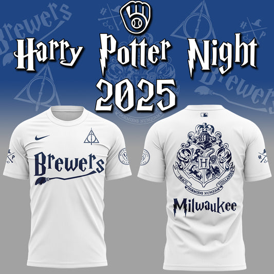 Exclusive 2025 Brewers x Harry Potter Night TShirt-ND07282563