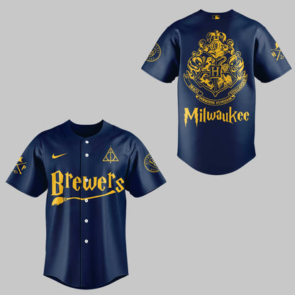 Exclusive 2025 Brewers x Harry Potter Night Jersey-ND07282565