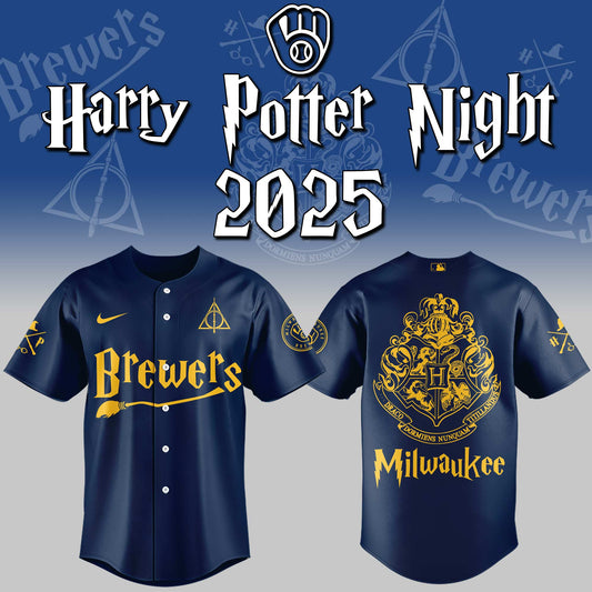 Exclusive 2025 Brewers x Harry Potter Night Jersey-ND07282565