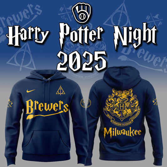 Exclusive 2025 Brewers x Harry Potter Night Hoodie-ND07282566