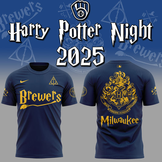 Exclusive 2025 Brewers x Harry Potter Night TShirt-ND07282567