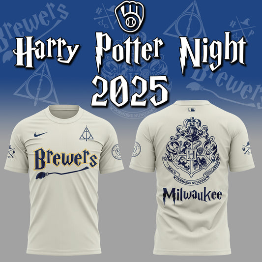 Exclusive 2025 Brewers x Harry Potter Night TShirt-ND07282569
