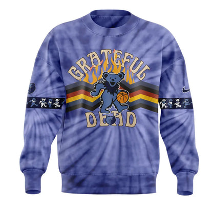 Limited Edition Nike Memphis Grizzlies Grateful Dead Night Sweatshirt+NT22112406ID10DS11 | LT76