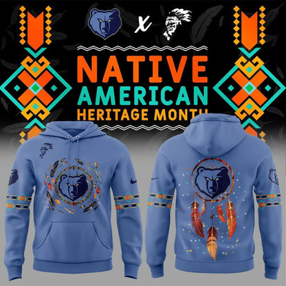 Limited Edition Nike Memphis Grizzlies Native American Heritage Month Hoodie Set | DT77