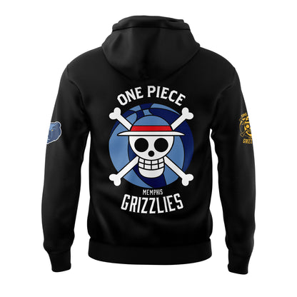 Welcome Luffy Gear 5 are joining the Memphis Grizzlies Black Hoodie Set | FS21