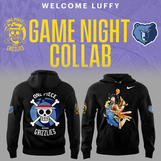 Welcome Luffy are joining the Memphis Grizzlies Black Hoodie Set | VO74