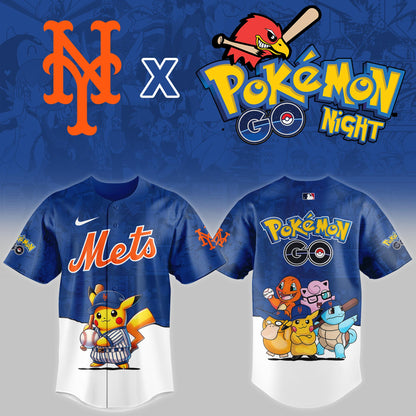 New York Mets 2025 Pokémon GO Night Limited Jersey | YE47