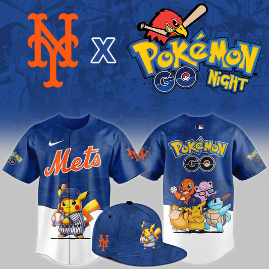 New York Mets 2025 Pokémon GO Night Limited Jersey | YE47