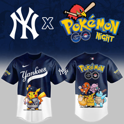 New York Yankees 2025 Pokémon GO Night Limited Jersey | YQ80