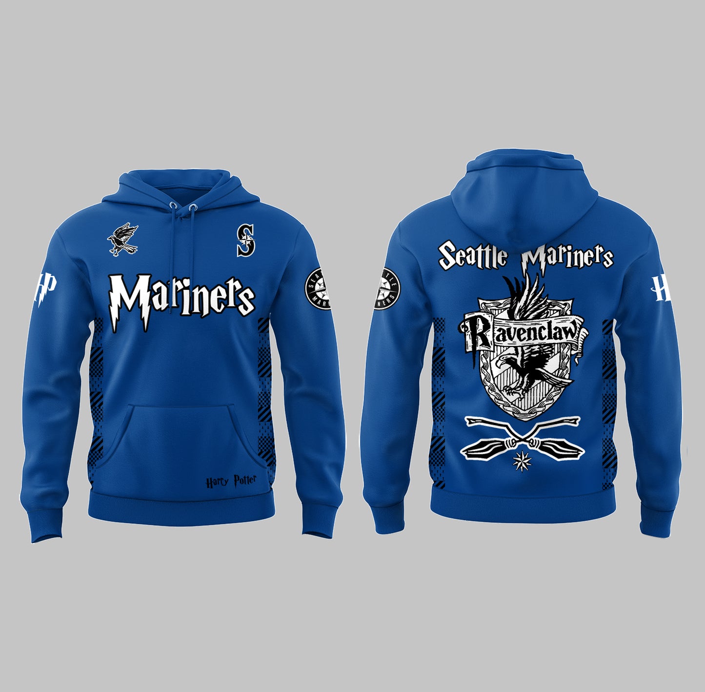 Seattle Mariners x Harry Potter Night Ravenclaw House Hoodie-PAC04292546