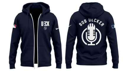 Honoring The Legend, Brewers Baseball Hall of Famer Bob Uecker Zip Hoodie-PU011725009