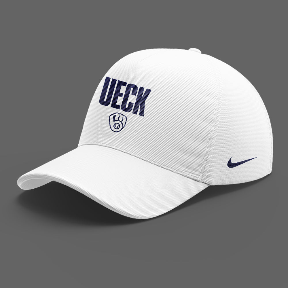 Honoring The Legend, Brewers Baseball Hall of Famer Bob Uecker White Zip Hoodie-PU011725026