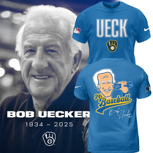 Honoring The Legend, Brewers Baseball Hall of Famer Bob Uecker TShirt -PU011725035
