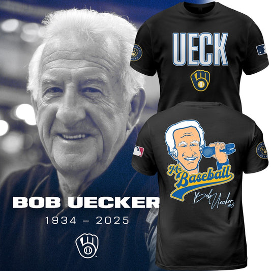 Honoring The Legend, Brewers Baseball Hall of Famer Bob Uecker TShirt -PU011725039