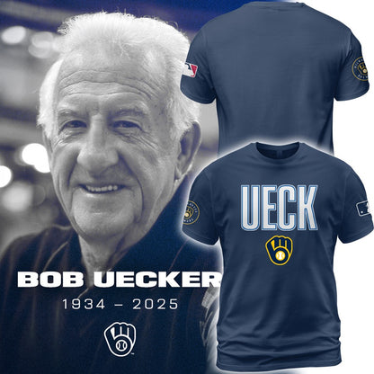 Honoring The Legend, Brewers Baseball Hall of Famer Bob Uecker TShirt -PU011725040
