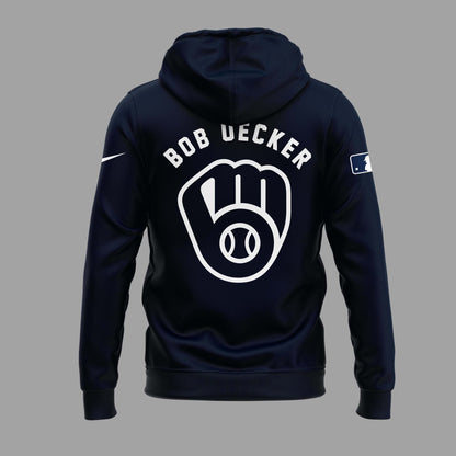 Honoring The Legend, Brewers Baseball Hall of Famer Bob Uecker Hoodie-PU011725501