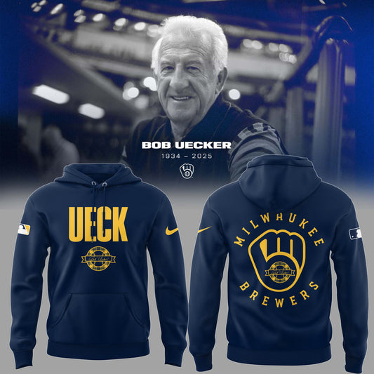 Honoring The Legend, Brewers Baseball Hall of Famer Bob Uecker Hoodie-PU021225001