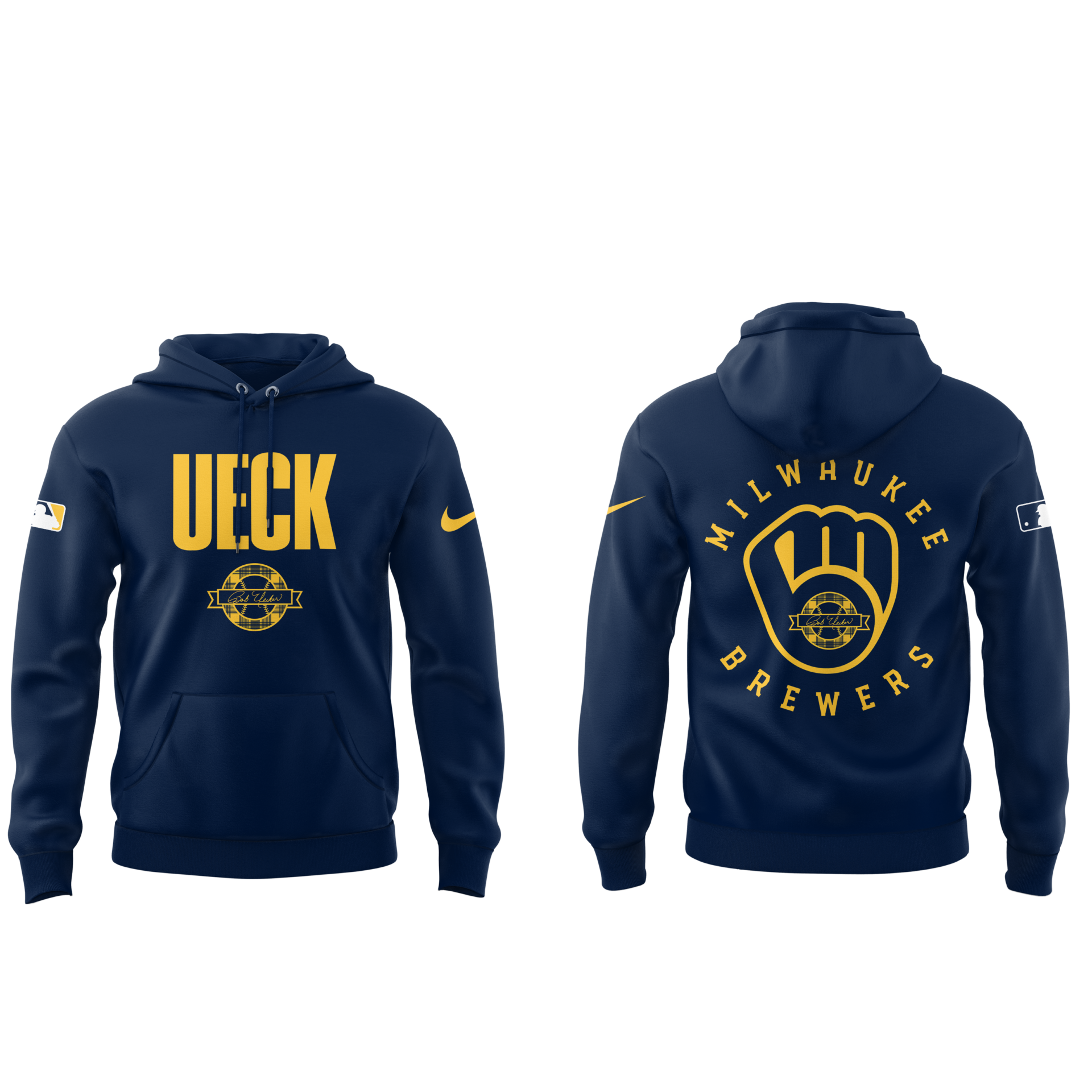 Honoring The Legend, Brewers Baseball Hall of Famer Bob Uecker Hoodie-PU021225001