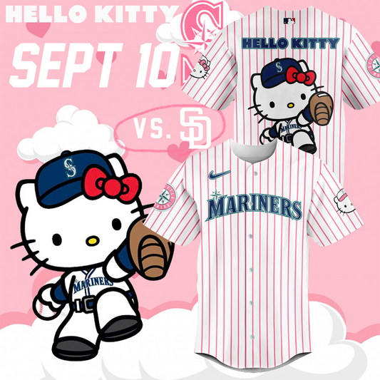 Limited Edition Hello Kitty Night September 10th Baseball Jersey-PU090824503