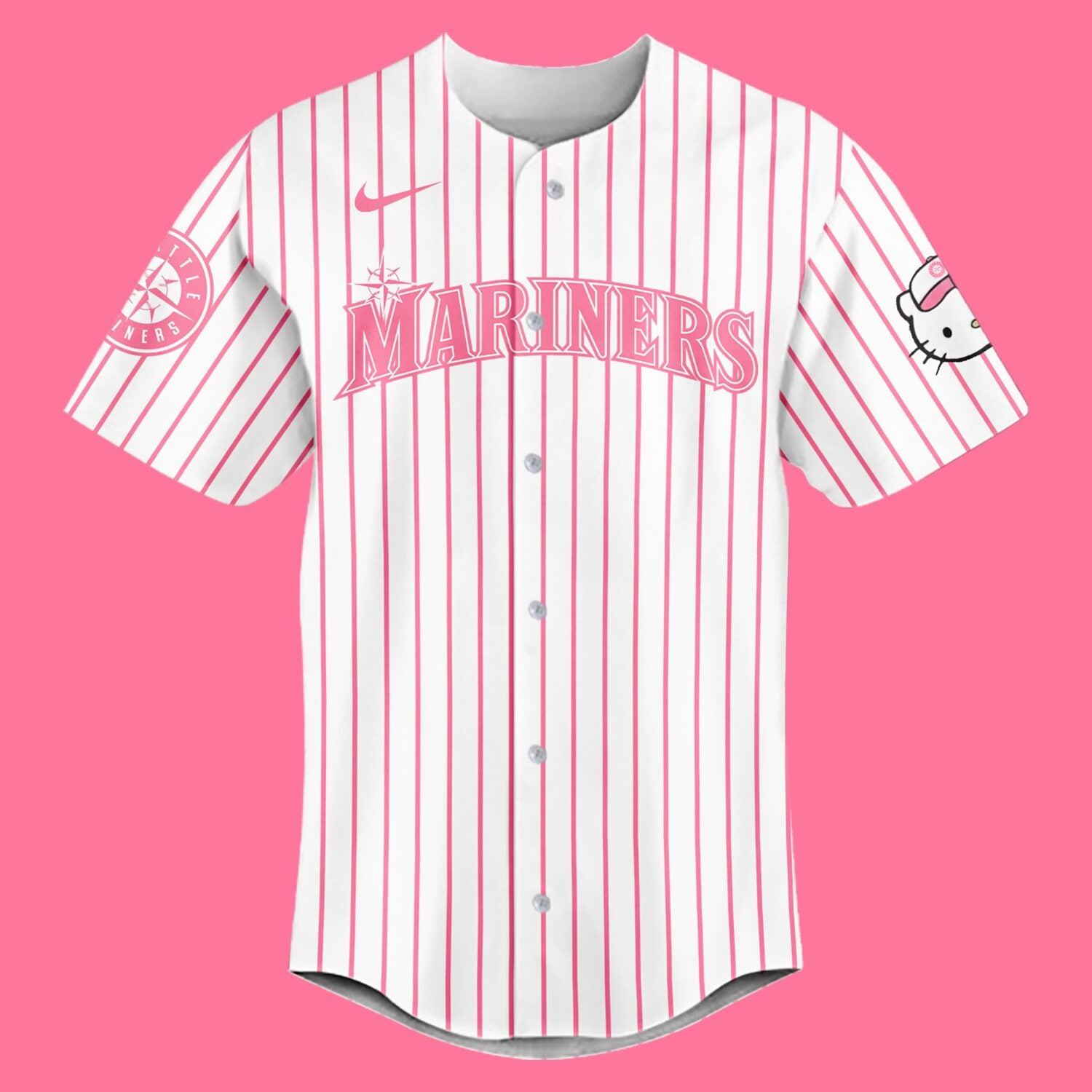 Limited Edition Hello Kitty Night September 10th Baseball Jersey-PU090824505