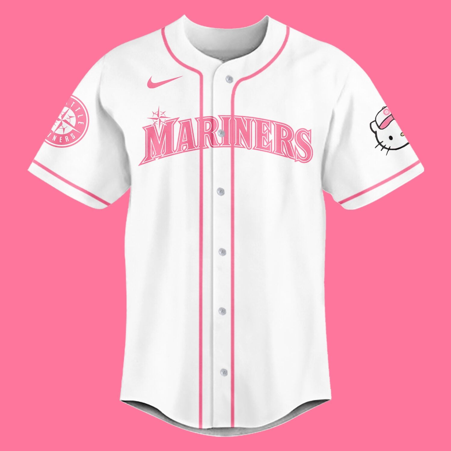 Limited Edition Hello Kitty Night September 10th Baseball Jersey-PU090824506