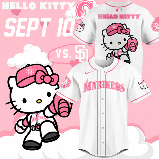 Limited Edition Hello Kitty Night September 10th Baseball Jersey-PU090824506