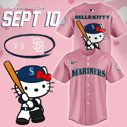 Limited Edition Hello Kitty Night September 10th Baseball Jersey-PU090824513