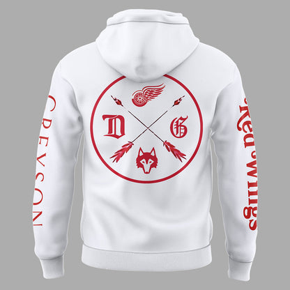 Greyson x Detroit Red Wings White Hoodie