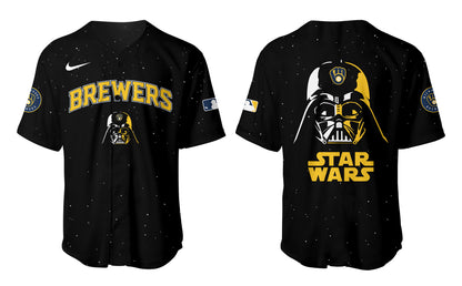 Brewers Baseball 2025 Limited "Brewers x Stars Wars" Black Jersey-PU25030712