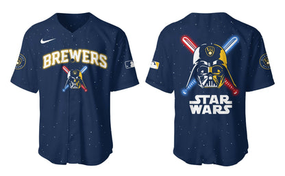 Brewers Baseball 2025 Limited "Brewers x Stars Wars" Navy Jersey-PU25031305