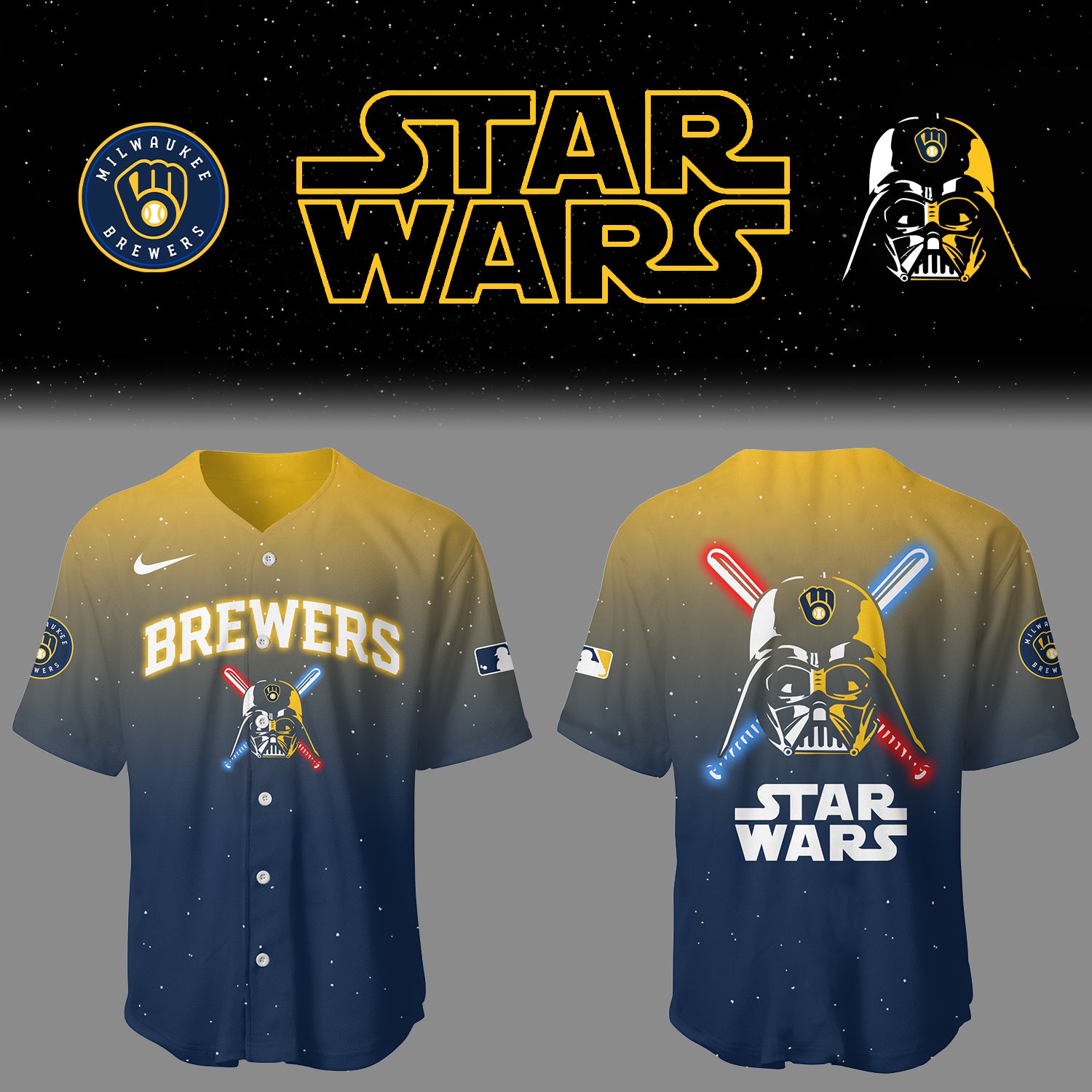 Brewers Baseball 2025 Limited "Brewers x Stars Wars" Jersey-PU25031313