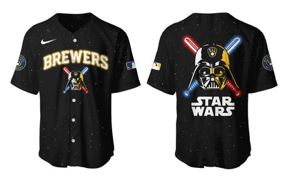 Brewers Baseball 2025 Limited "Brewers x Stars Wars" Black Jersey-PU25031314