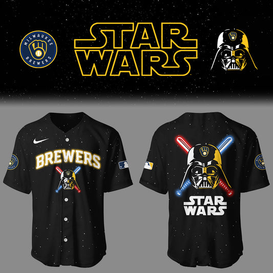 Brewers Baseball 2025 Limited "Brewers x Stars Wars" Black Jersey-PU25031314