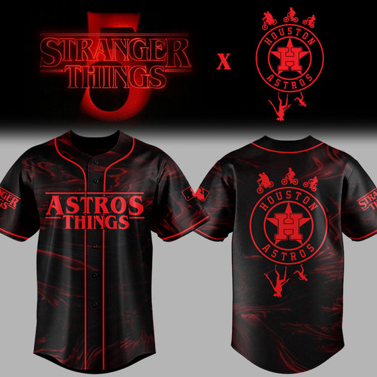 Limited Edition Astros Baseball Stranger Things Night Jersey-PU25071710