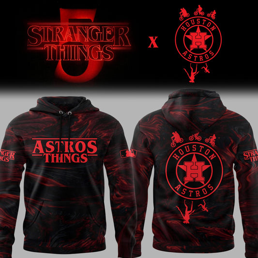 Limited Edition Astros Baseball Stranger Things Night Hoodie-PU25071711
