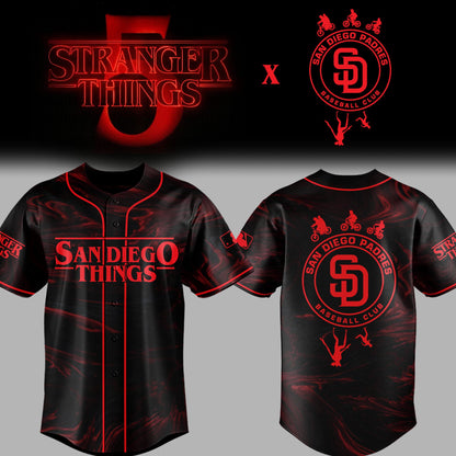 Limited Edition Baseball Stranger Things Night Jersey Baseball