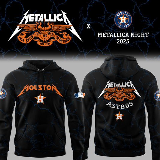 Limited Edition Astros Baseball MTLC Night Black Hoodie-PU25071741
