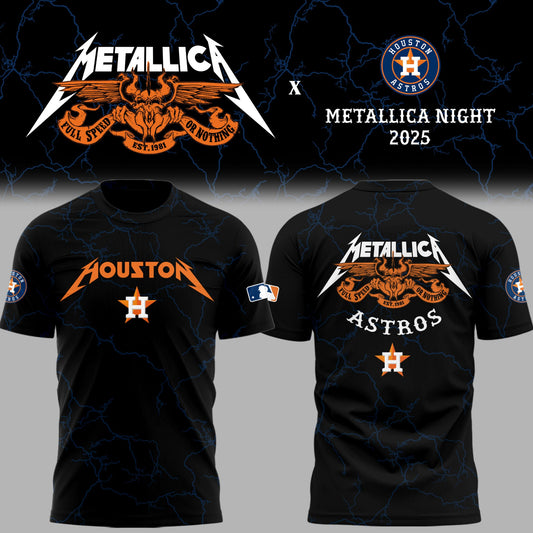 Limited Edition Astros Baseball MTLC Night Black TShirt-PU25071742