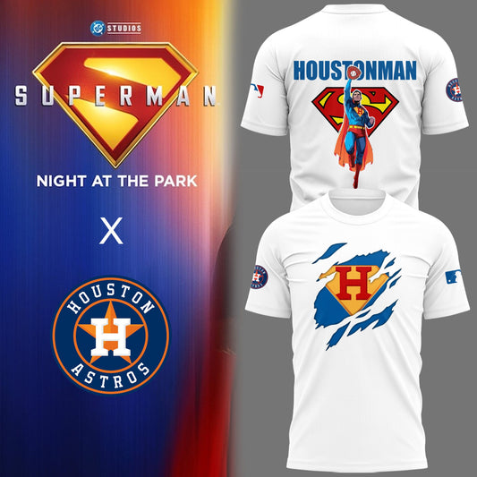 Limited Edition Astros Baseball Superman Night TShirt-PU25072806