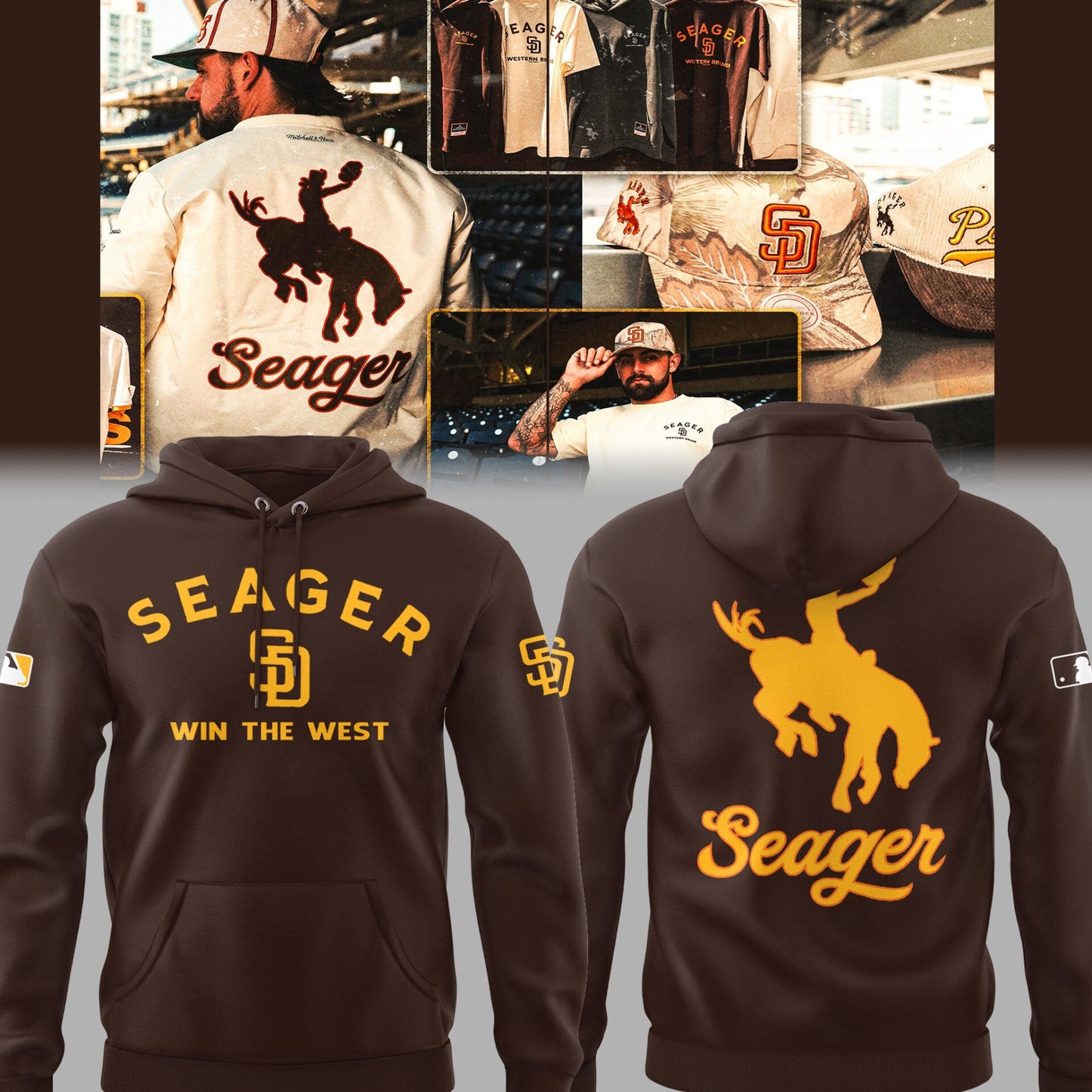 Limited Edition Padres Baseball x Seager Hoodie
