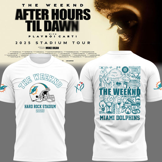 Limited Edition Dolphins Football ‘After Hours til Dawn Tour’ W TShirt-PU25081601