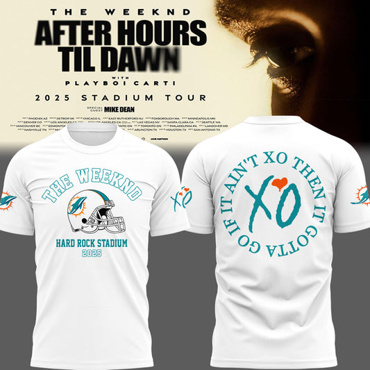 Limited Edition Dolphins Football ‘After Hours til Dawn Tour’ W TShirt-PU25081712